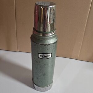 Vintage Aladdin Stanley Thermos A-944C 1 Qt Vacuum Bottle #100 Cup #11 Stopper